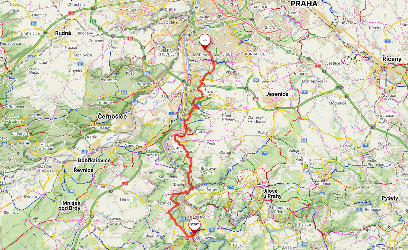 Pražská stovka 2024 – trasa C